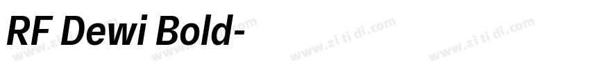 RF Dewi Bold字体转换 RF Dewi Bold字体转换